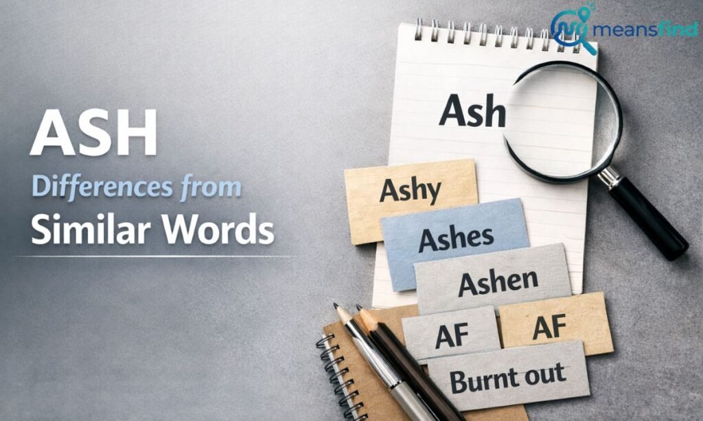 Differences Between Ash and Similar Words