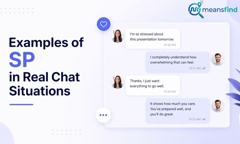 Examples of SP in Real Chat Situations