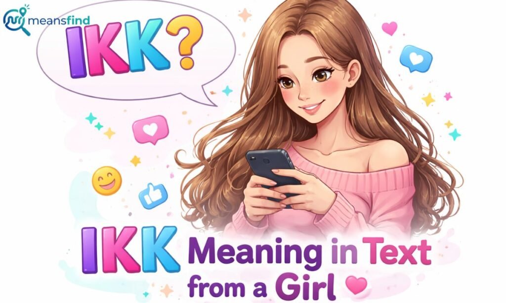 IKK Meaning in Text from a Girl