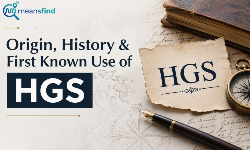 Origin, History & First Known Use of HGS