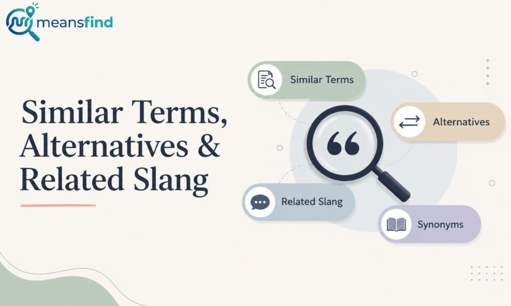 Similar Terms, Alternatives & Related Slang