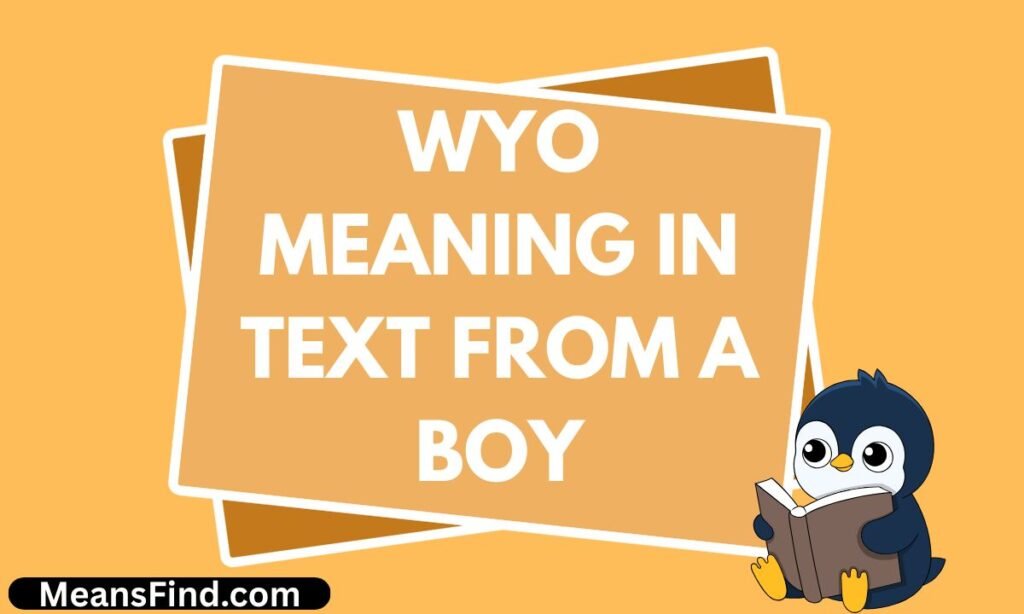WYO Meaning in Text From a Boy