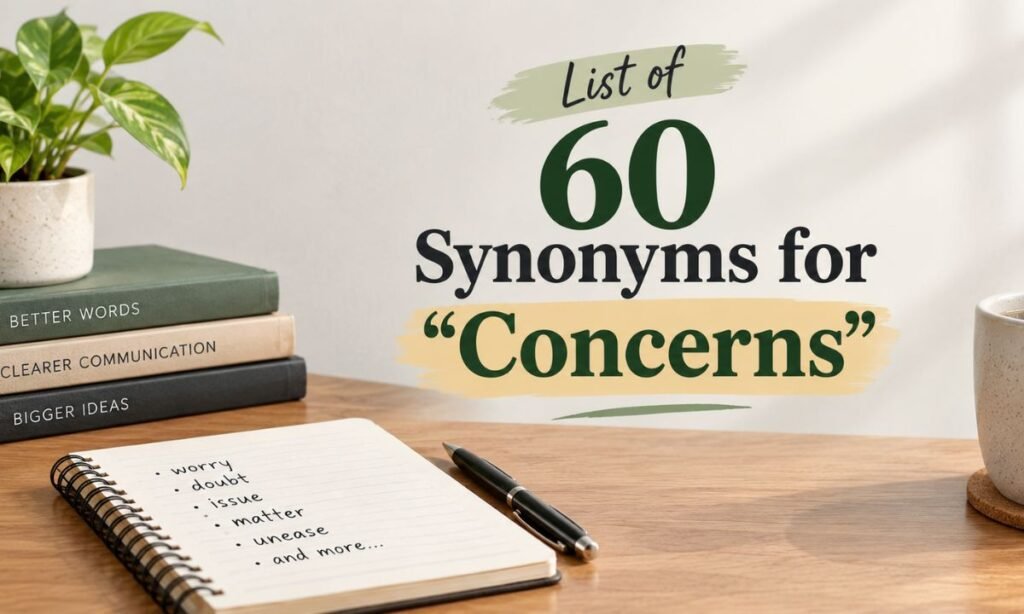 List of 60 Synonyms for Concerns