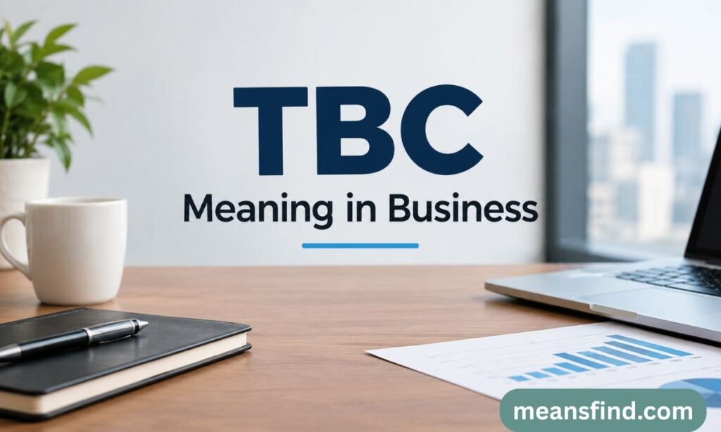 TBC Meaning in Text Business