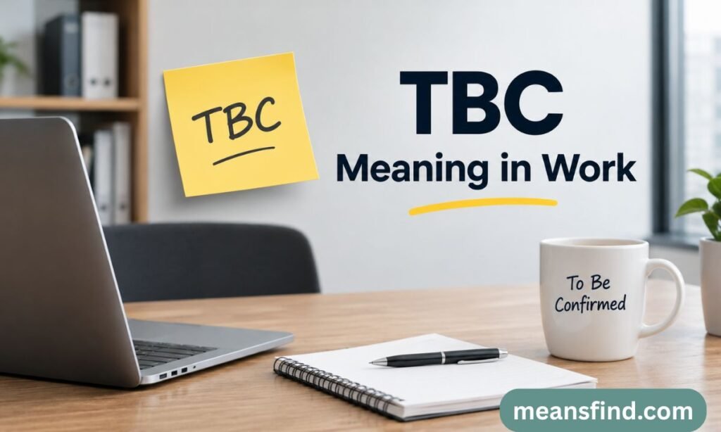 TBC Meaning in Work
