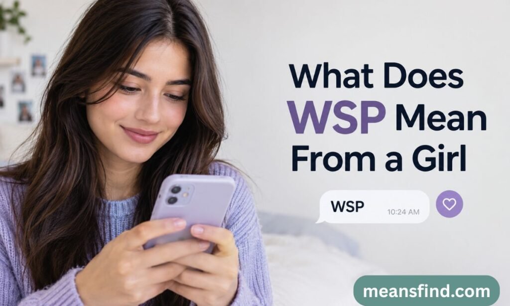 What Does WSP Mean From a Girl