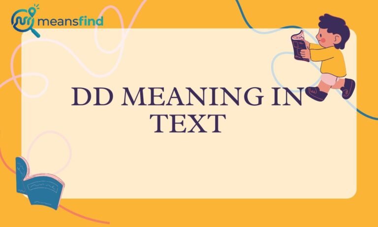 DD meaning in text