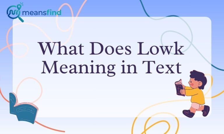 Lowk Meaning in Text