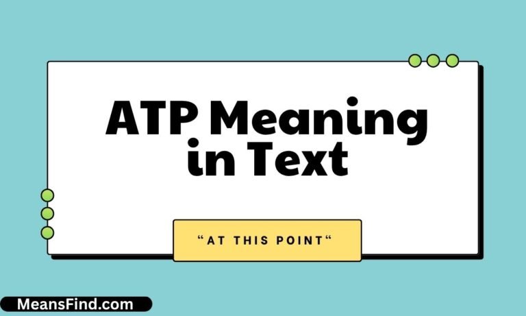 ATP Meaning in Text