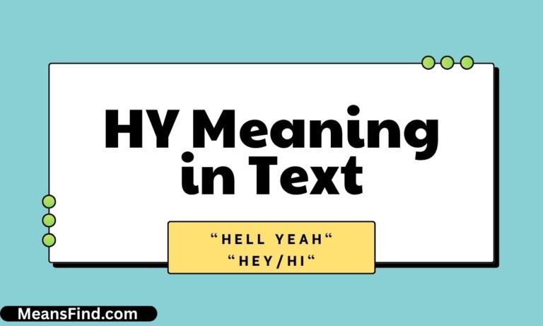 HY Meaning in Text