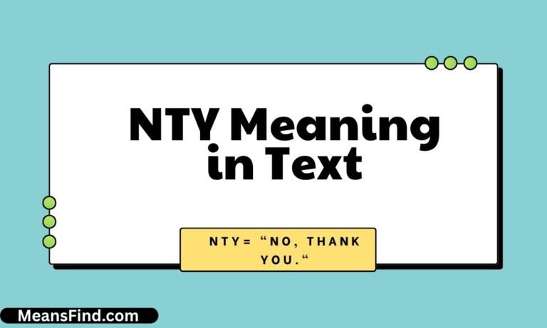 NTY Meaning in Text