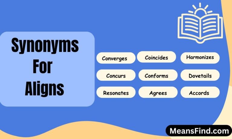 Synonyms For Aligns
