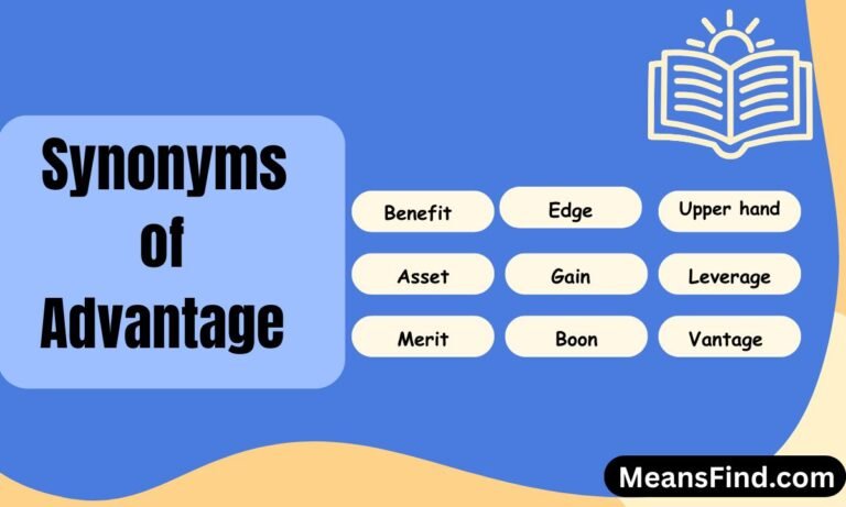 Synonyms of Advantage
