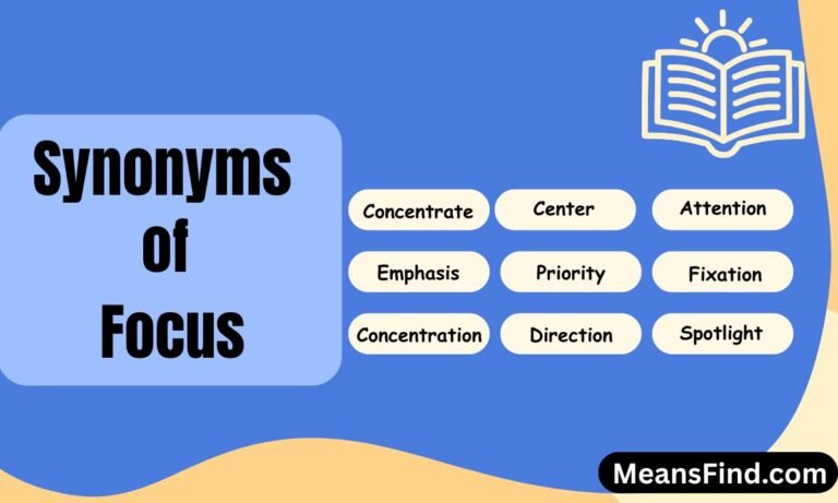 Synonyms of Focus