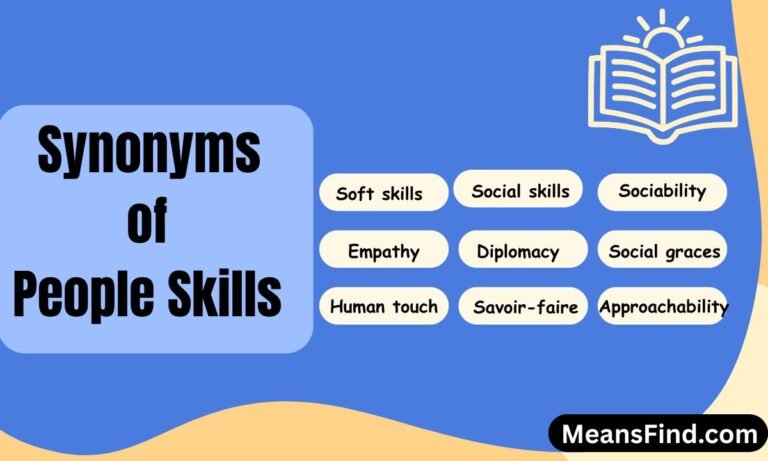 Synonyms of People Skills