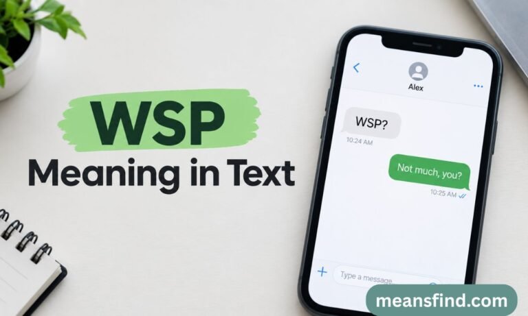 WSP Meaning in Text