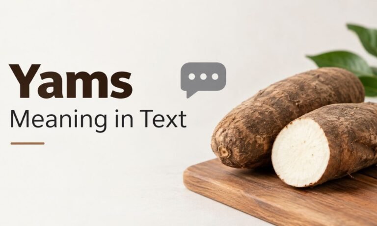 Yams Meaning in Text